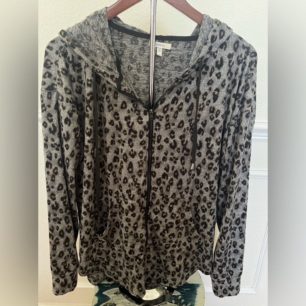 Maurices Gray Patterned Hoodie